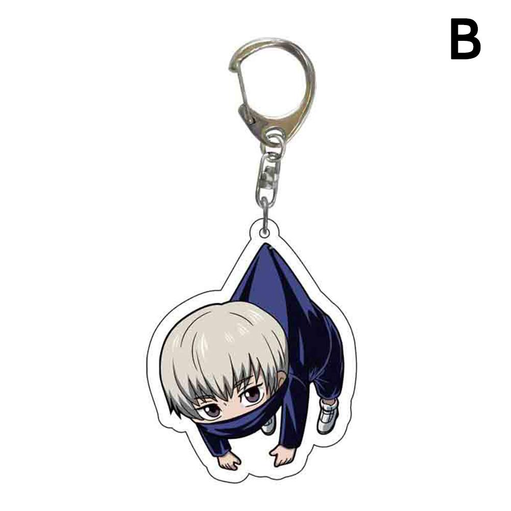 thumbnail image 1 of Llavero Jujutsu Kaisen con diseño de periférico de anime, bonito colgante de acrílico para mochila escolar., 1 of 2