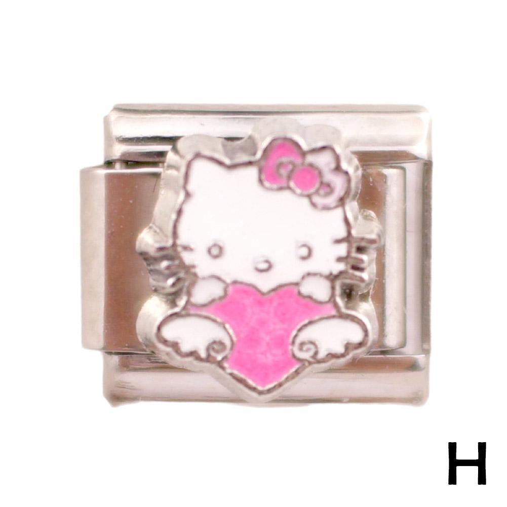thumbnail image 1 of Pulsera modular con lazo de gato de dibujos animados, cadena elástica personalizada para armar, 1 of 7