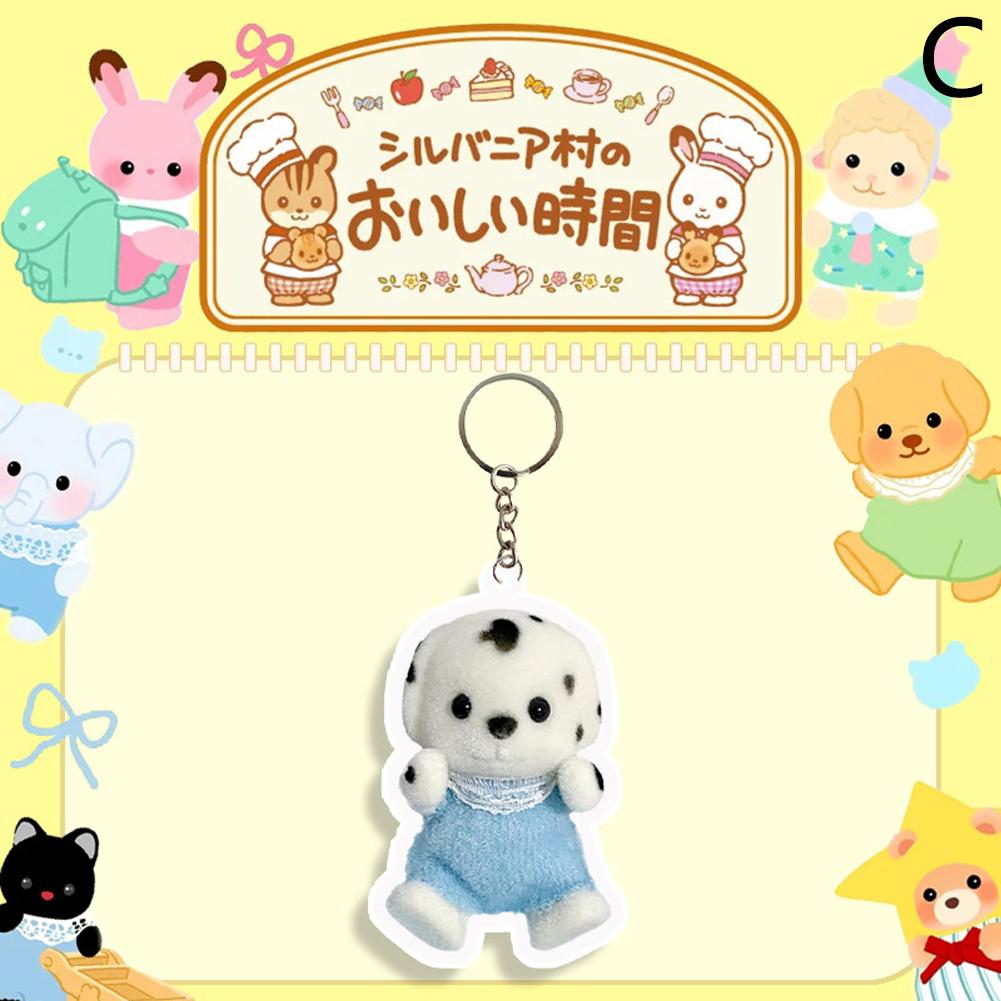 thumbnail image 1 of Llavero acrílico de Sylvanian Families, accesorio para llavero con personaje, colgante, cadena de juego de rol de dibujos animados, accesorios para llavero, regalo, 1 of 2