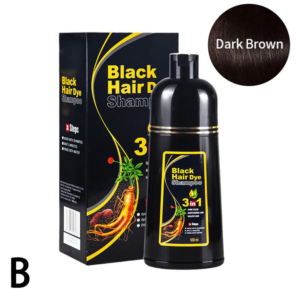 Champú para teñir el cabello Mido One Black, One Wash Color White To Black, crema para teñir el cabello con burbujas vegetales de Boutique