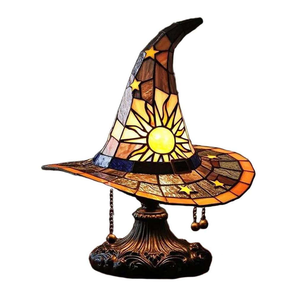 Lámparas de sombrero de bruja Adornos de lámpara de sombrero de bruja Iluminación mágica Enchufe USB Adornos de iluminación LED