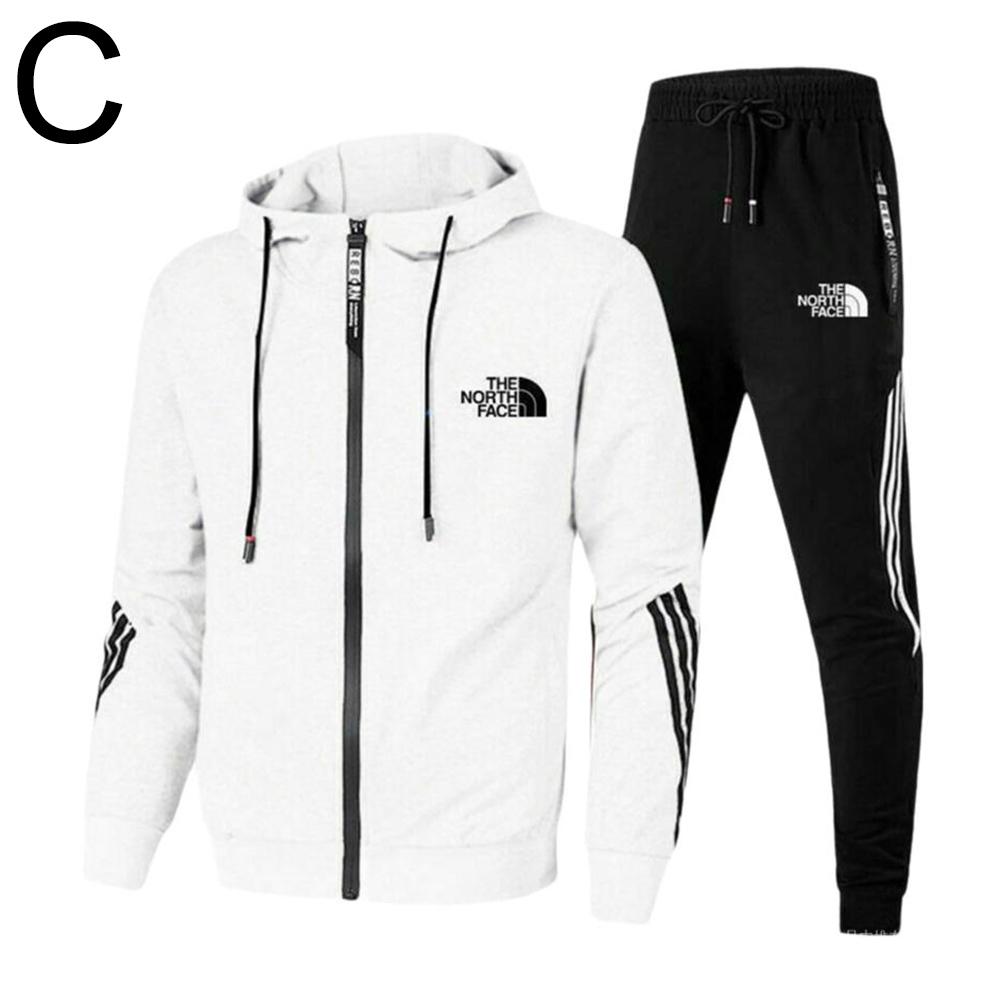 Nuevo traje deportivo de otoño para hombre, traje informal con cremallera y cuello alto.