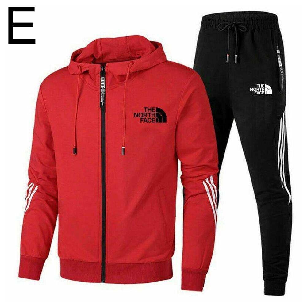 thumbnail image 1 of Nuevo traje deportivo de otoño para hombre, traje informal con cremallera y cuello alto., 1 of 7
