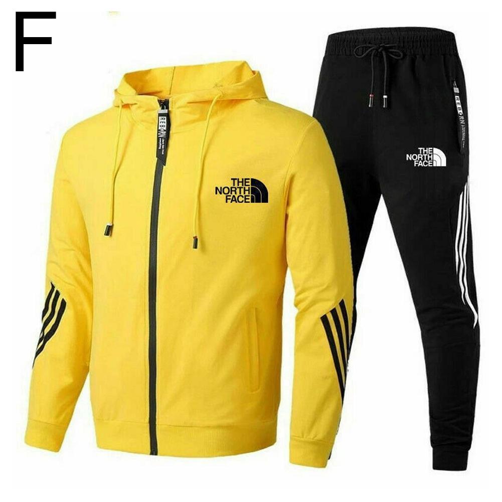 thumbnail image 1 of Nuevo traje deportivo de otoño para hombre, traje informal con cremallera y cuello alto., 1 of 2