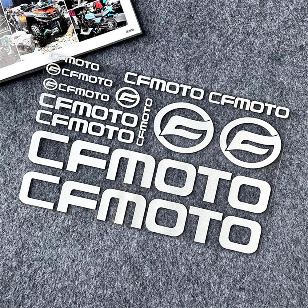 thumbnail image 1 of Aplicable a Cfmoto, motocicleta, coche modificado, logotipo, parabrisas, tanque de combustible, calcomanía impermeable, pegatina decorativa reflectante Sr/Nk, 1 of 2