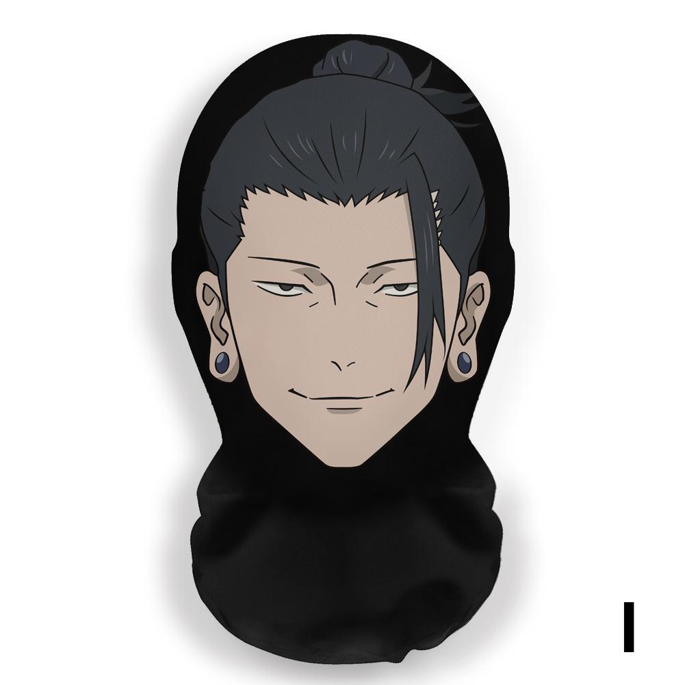 thumbnail image 1 of Pasamontañas de malla con máscara facial completa de anime, este casco de dibujos animados no bloqueará tu visión y se puede lavar., 1 of 2