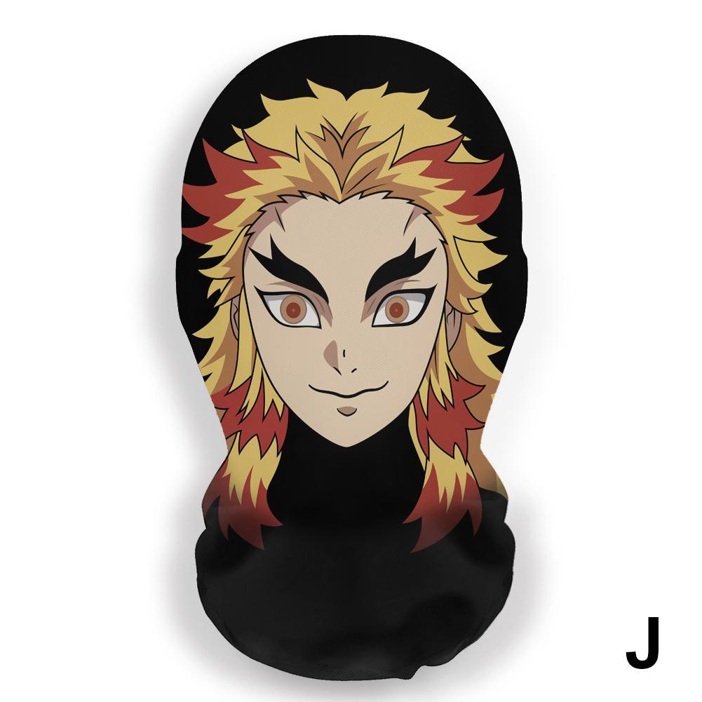 Pasamontañas de malla con máscara facial completa de anime, este casco de dibujos animados no bloqueará tu visión y se puede lavar.