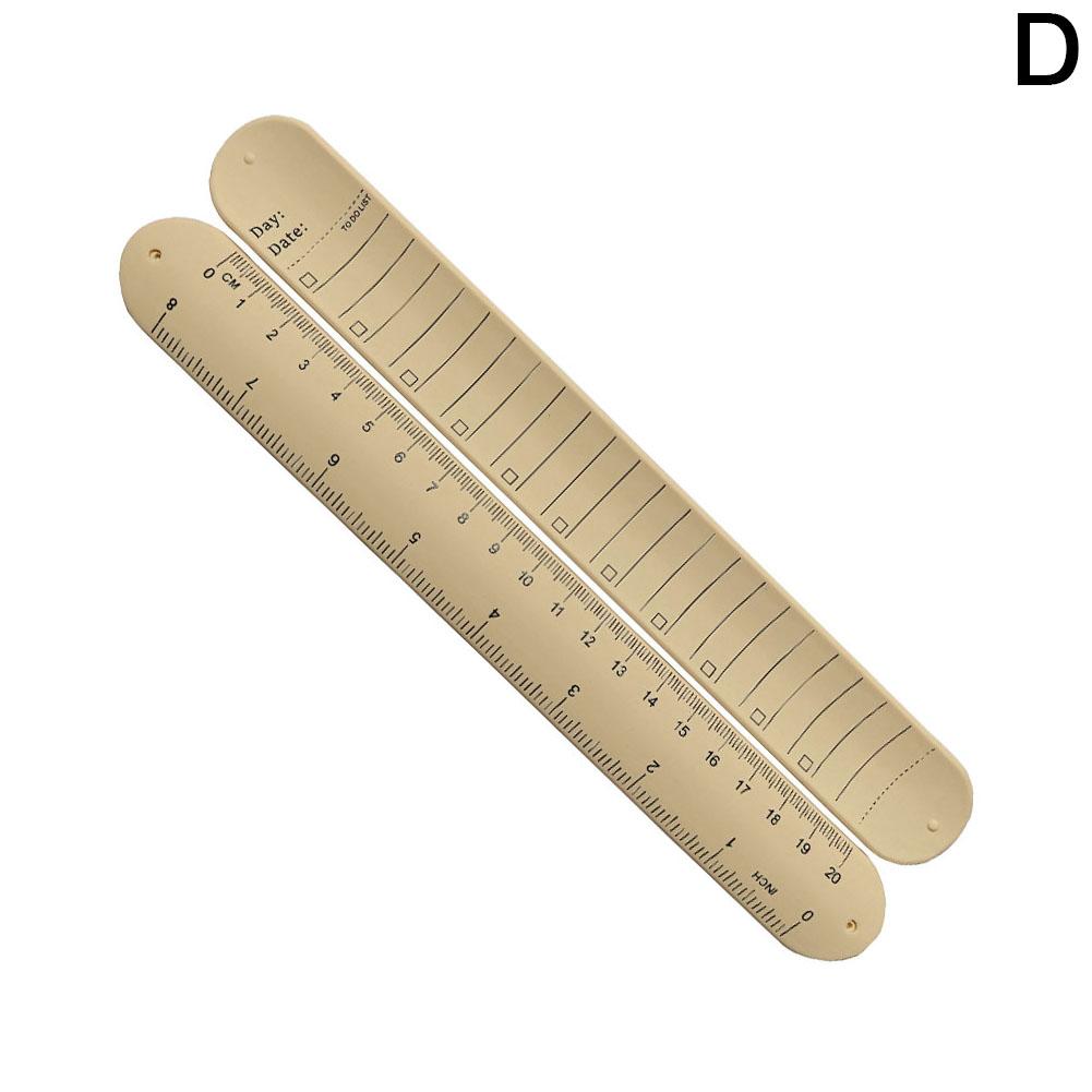 thumbnail image 1 of Pulsera de notas portátil para estudiantes, 238 x 30, con escala borrable y reescribible, anillo de silicona., 1 of 2