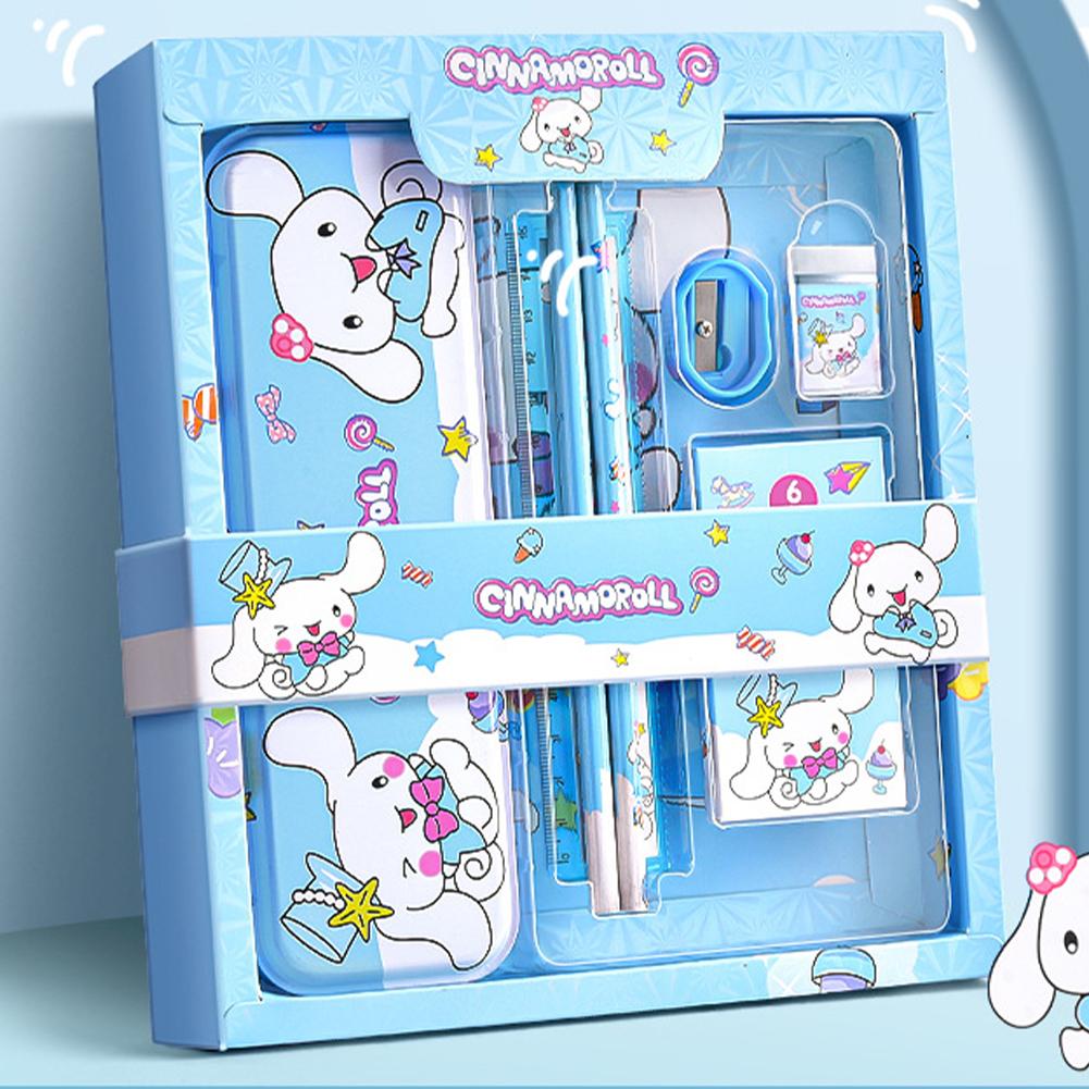 thumbnail image 1 of Caja de regalo de papelería Sanrio para niña de 10 años, caja sorpresa de escuela primaria, material escolar para niñas Kuromi, perro canela infantil, 1 of 2