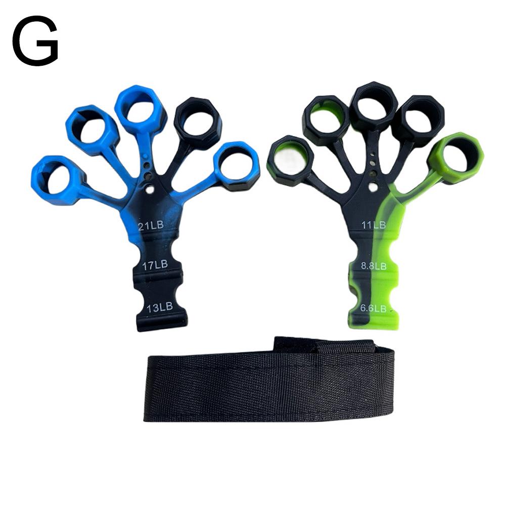 Entrenador de dedos de silicona, tirador de muñeca para 5 dedos, fortalecimiento de dedos, rehabilitación de dedos, flexión y extensión, entrenamiento de venas.