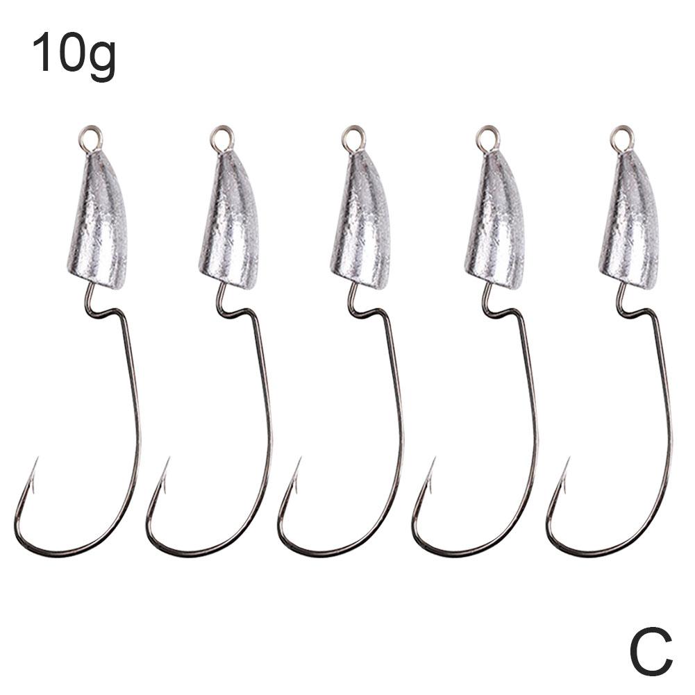 thumbnail image 1 of Anzuelo de pesca de larga distancia con cabeza de plomo, producto terminado, señuelo de fondo anti-colgantes, con púas de acero al carbono., 1 of 2
