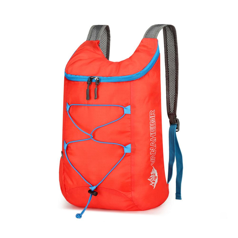 thumbnail image 1 of Mochila de montañismo, ligera, plegable, impermeable, para viajes, para deportes al aire libre, de color sólido, de gran capacidad y con cremallera., 1 of 2