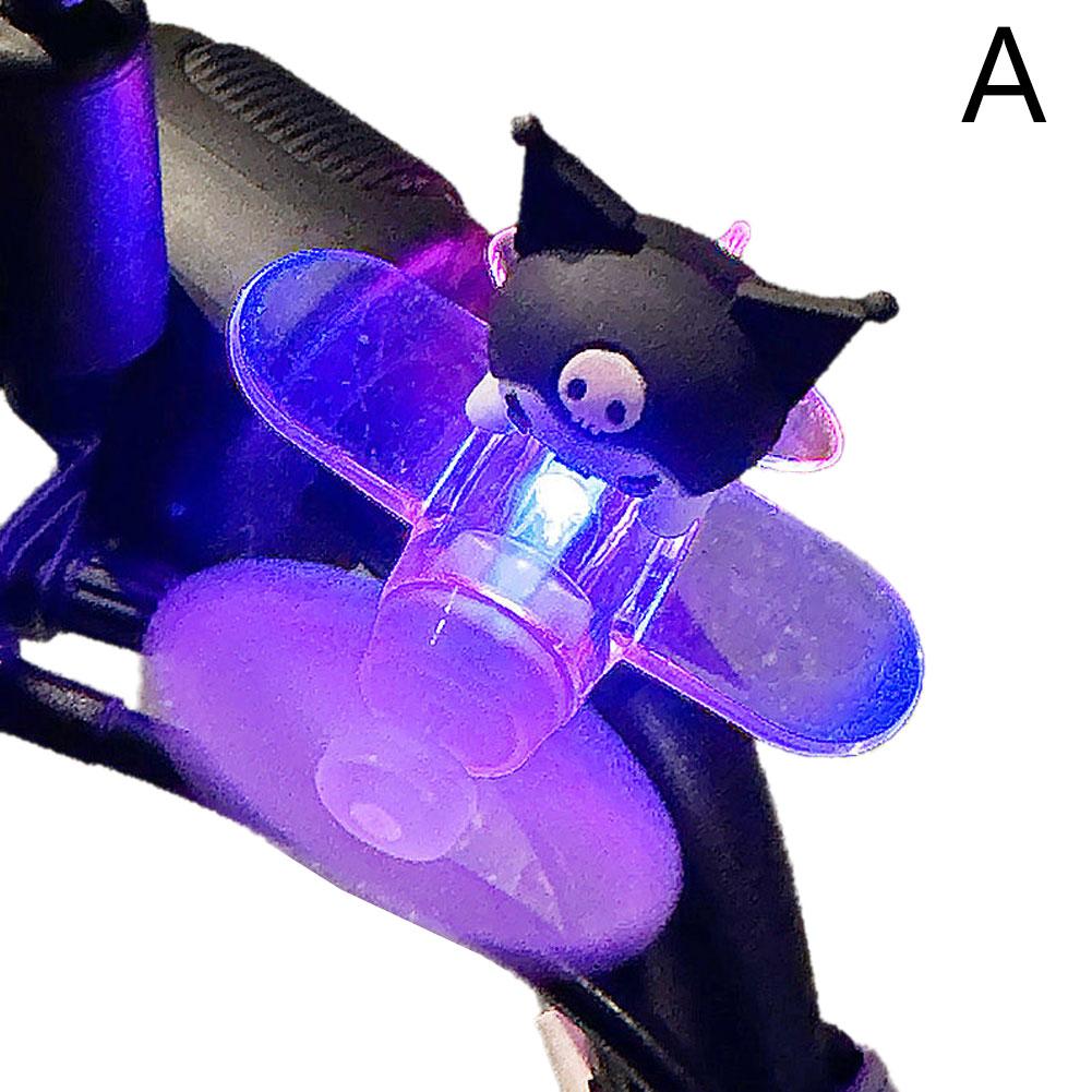 Decoración de coche eléctrico de Hello Kitty, adornos para coche, generación de energía eólica, avioneta, bicicleta, motocicleta, luz ambiental