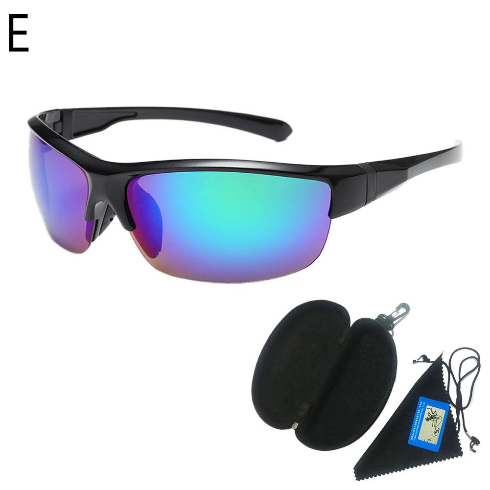 Gafas de sol para hombre, para deportes al aire libre, con estuche, para ciclismo, resistentes al viento