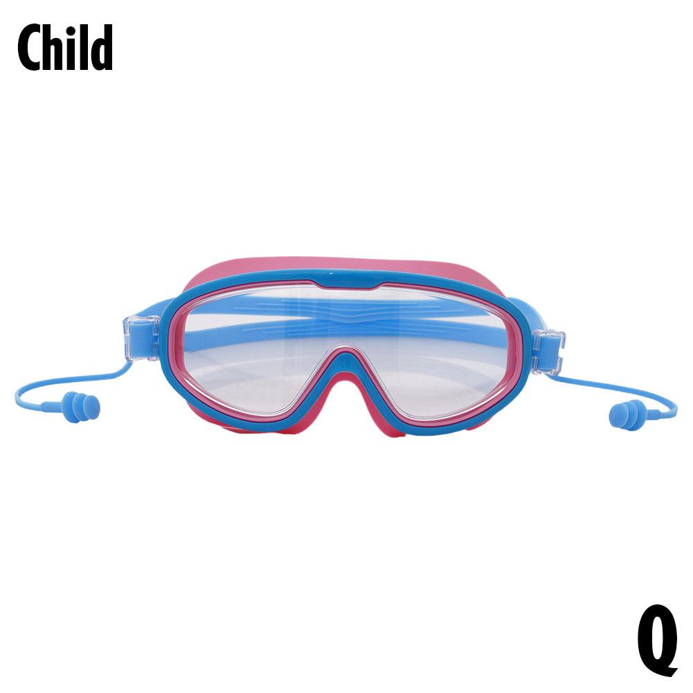 thumbnail image 1 of Gafas de natación para adultos con montura grande, impermeables y antivaho, de alta definición, con tapones para los oídos, de silicona, para niños., 1 of 7