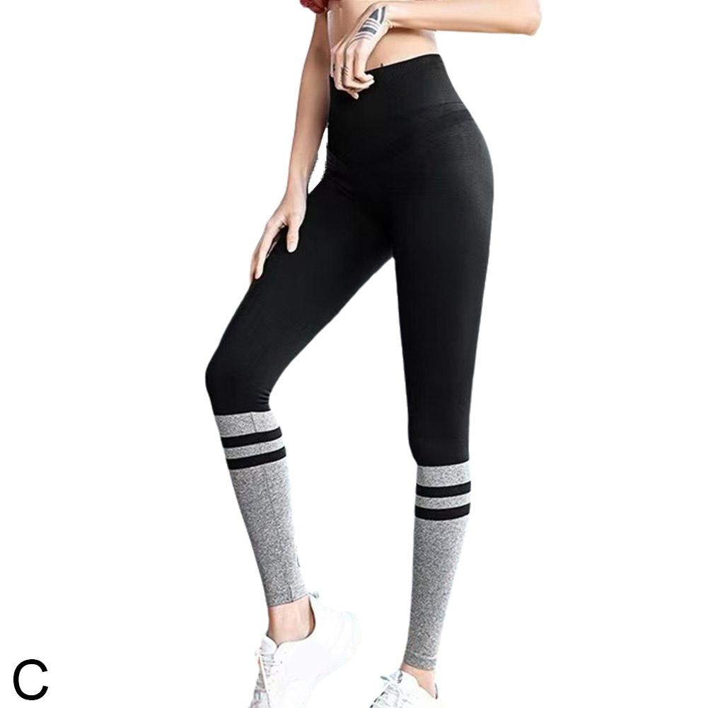 thumbnail image 1 of Pantalones de yoga número 9, pantalones deportivos de fitness para mujer, sin costuras, cintura alta, elásticos, ajustados, para levantar la cadera, color melocotón., 1 of 2