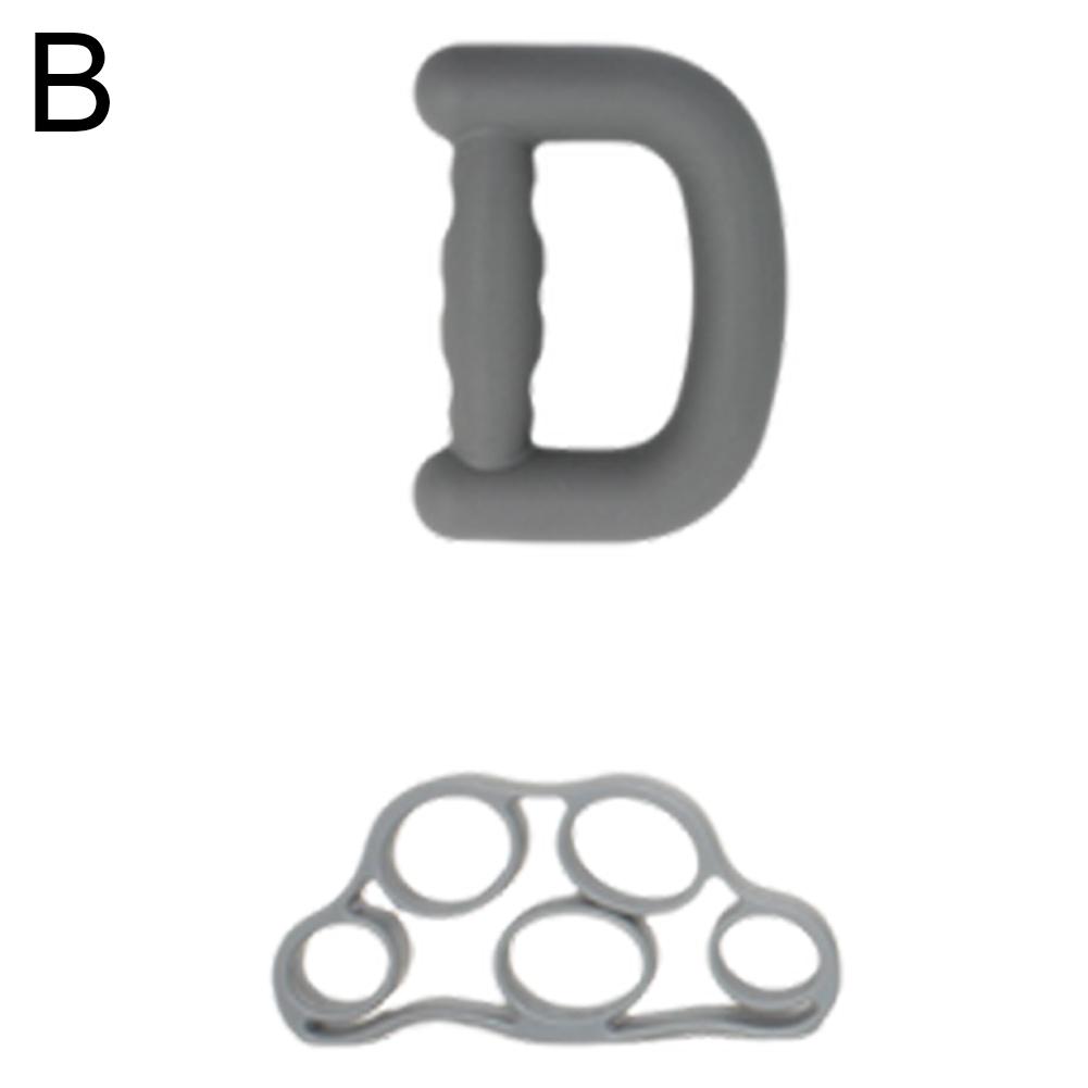 Juego de anillo de agarre de silicona para adultos y niños, juego de entrenamiento de fuerza de mano, juego de pelota de agarre de silicona de dos piezas