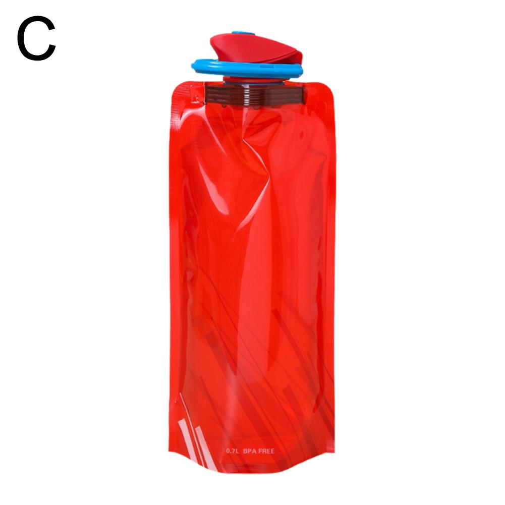 thumbnail image 1 of Botella de agua para deportes al aire libre, ciclismo, montañismo, taza de agua portátil, bolsa de agua plegable de plástico PE, regalo promocional, bolsa de almacenamiento de agua, 1 of 2