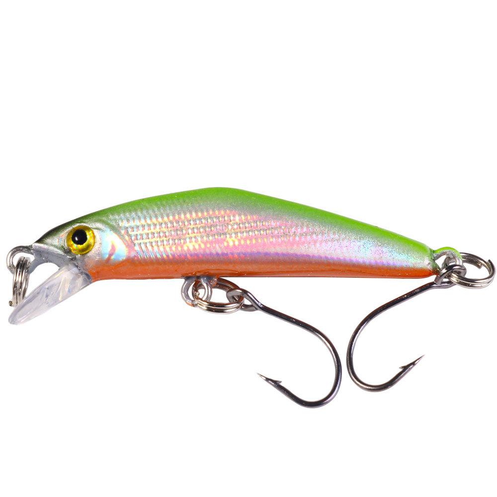 Nuevo señuelo de pesca duro, cebo para pececillos, cebo falso biónico, pececillo que se hunde, microcebo, aparejos de pesca