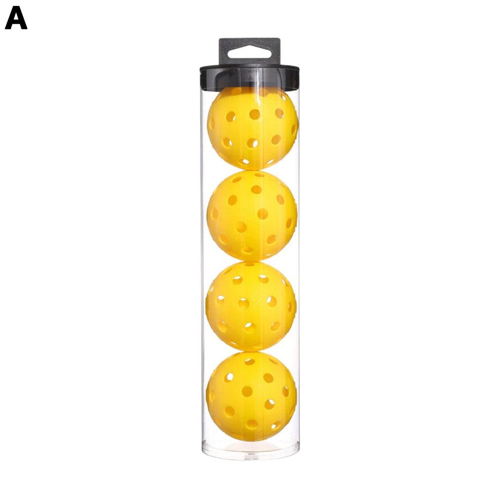 thumbnail image 1 of Cubo colgante de Pickleball, paquete de cuatro, 40 agujeros, 74 mm, moldeado por inyección, para práctica de Pickleball, 1 of 2