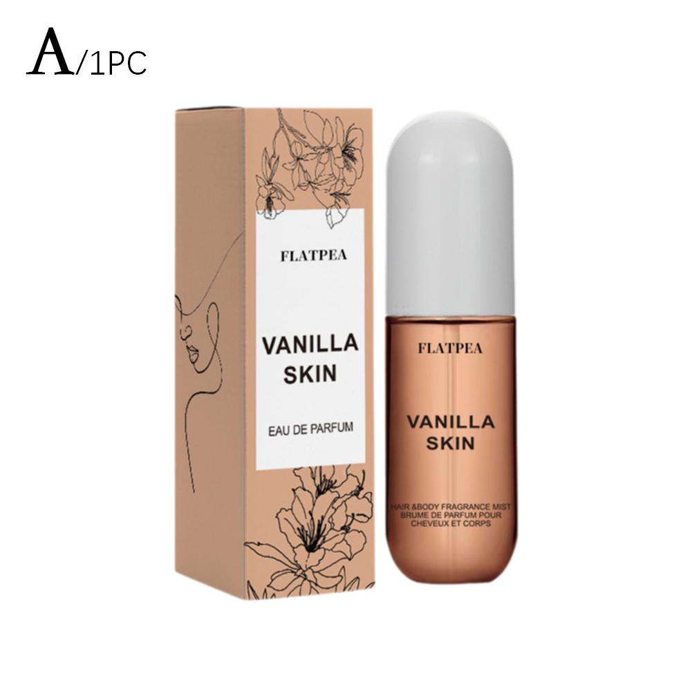 Spray de fragancia para cabello y cuerpo de coco y vainilla, de larga duración y no irritante.
