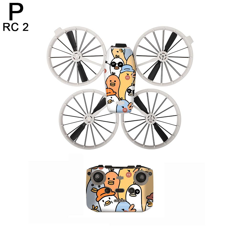Pegatinas coloridas para DJI Flip RC2, película protectora para control remoto RC-N3, accesorios antiarañazos