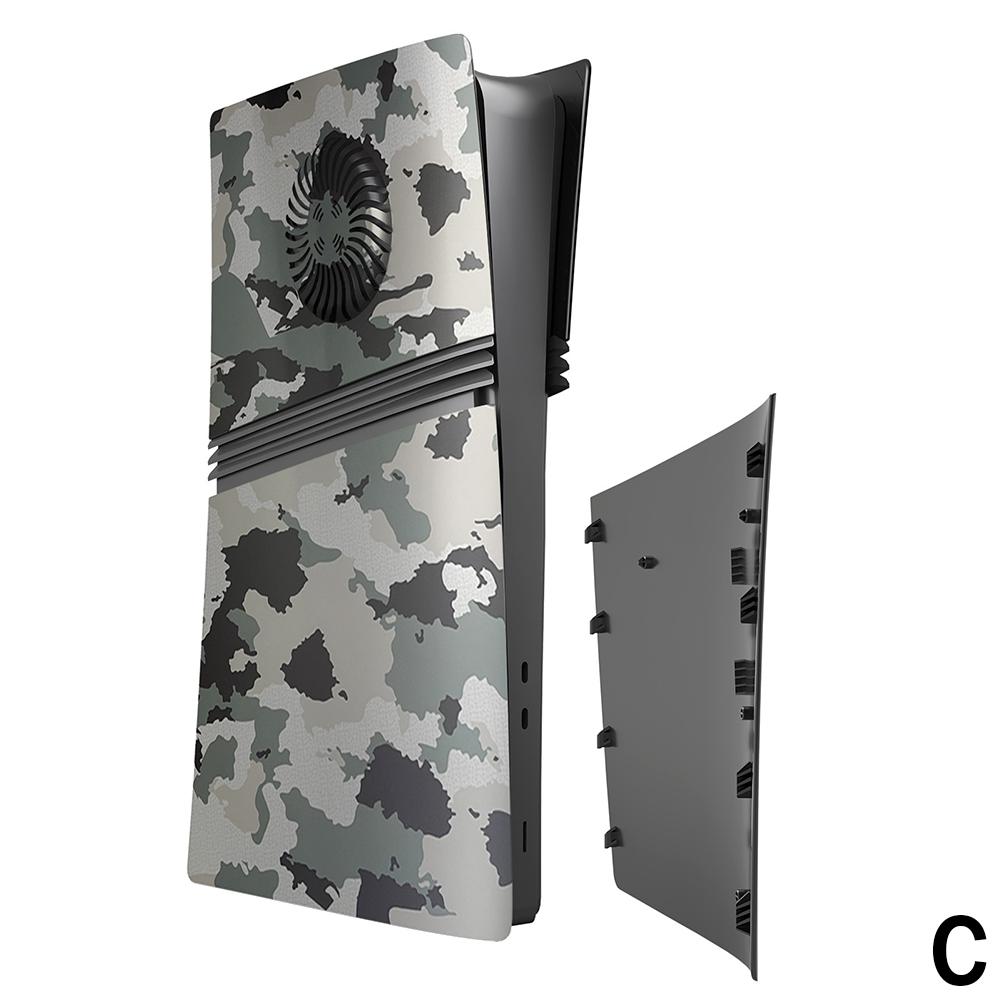 Carcasa de camuflaje para PS5 Pro, disipación de calor y protección.