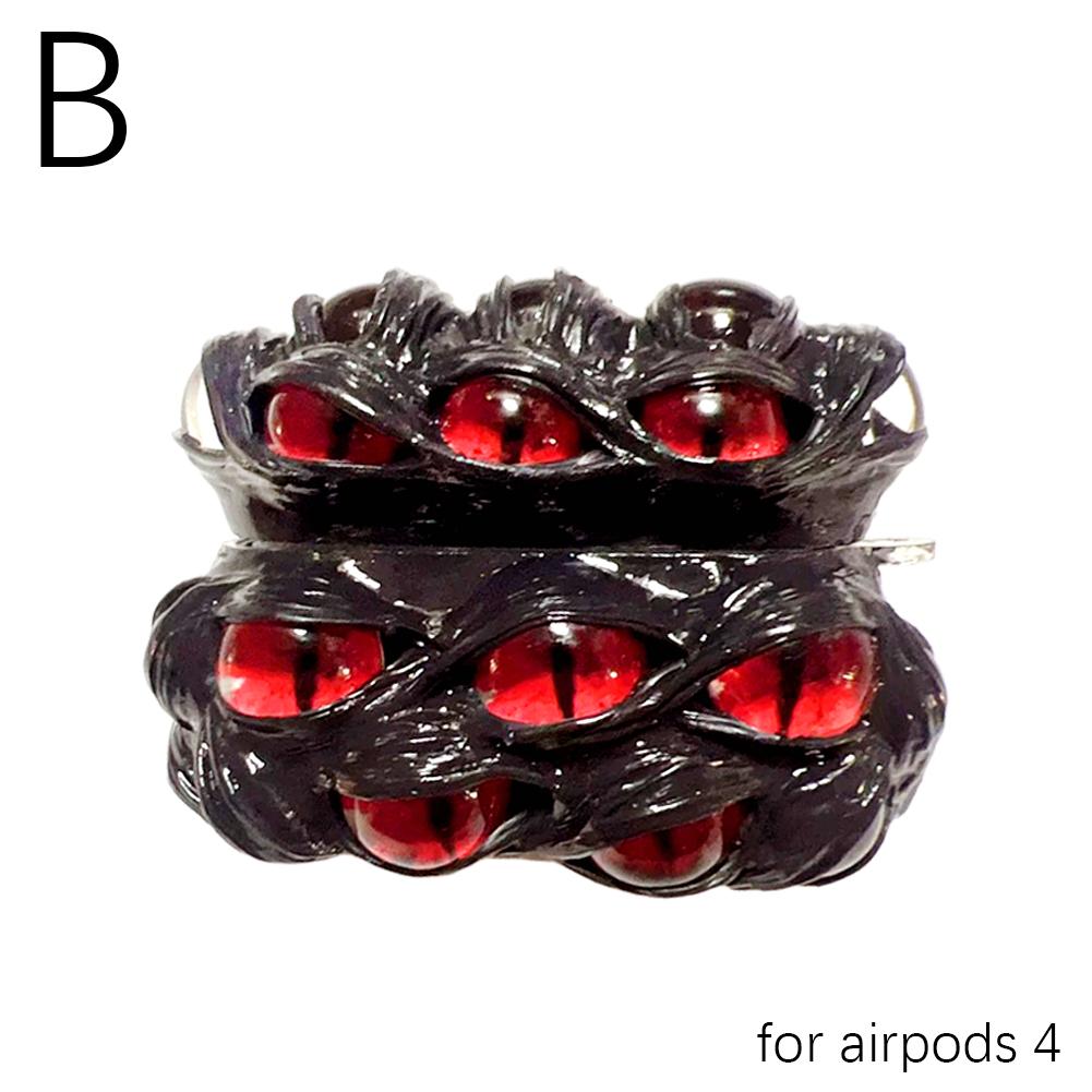 thumbnail image 1 of Estuche protector para los ojos con diseño de Cthulhu oscuro, ideal para Airpods Pro2/Airpods de 4.ª generación., 1 of 2