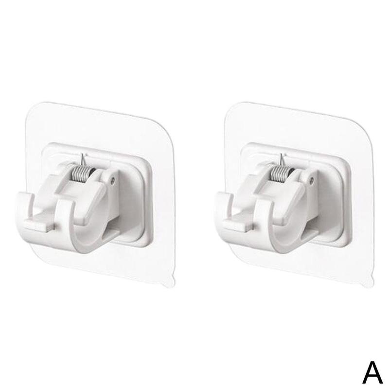 thumbnail image 1 of Dos ganchos para barra de cortina OPP con embalaje, sin necesidad de perforar, ganchos multiusos para barra de cortina de cocina y sala de estar, sin travesaño., 1 of 2