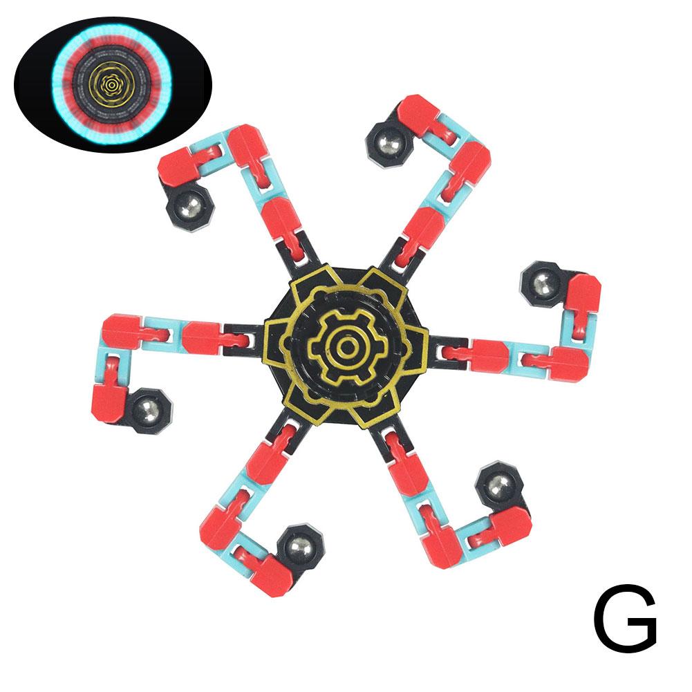 Giroscopio Fidget, giroscopio mecánico intercambiable, rompecabezas, cadena de descompresión, juguete robot de deformación