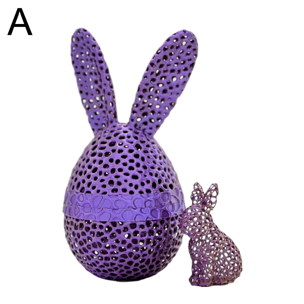 thumbnail image 1 of Juego de huevos de Pascua impresos en 3D, adornos huecos, regalo hecho a mano, decoración, 1 of 2