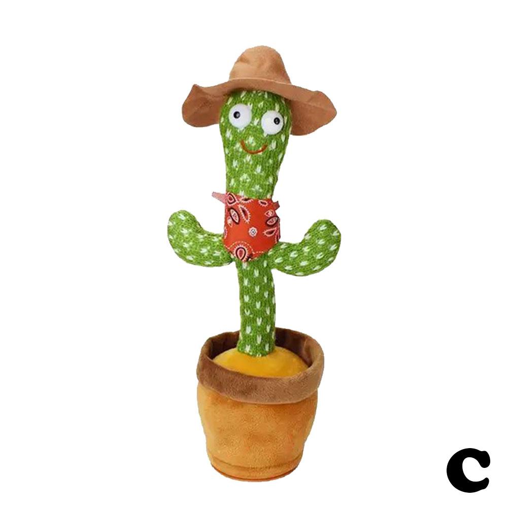 thumbnail image 1 of Cactus bailarín que puede cantar y aprender a hablar con luces de colores y grabaciones. Regalos divertidos para niños., 1 of 7