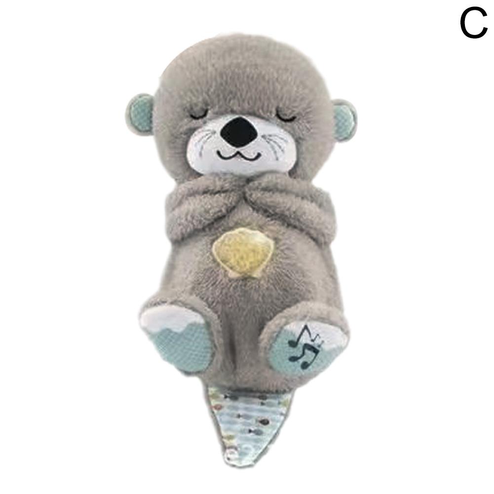 Oso nutria respirando, lindo juguete de peluche relajante, muñeco para dormir, regalo, muñeca, artefacto para dormir.