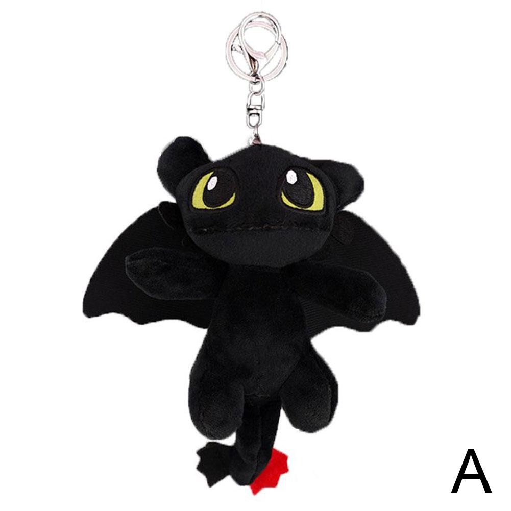 Llavero de peluche de dragón pequeño creativo, muñeco de Cómo entrenar a tu dragón, adornos para coche, dibujos animados a la venta. Desdentado.