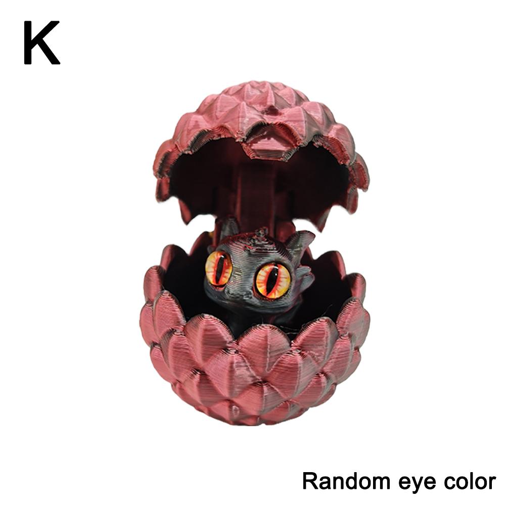 thumbnail image 1 of Huevo de dragón de cristal impreso en 3D, juguete de color degradado, adornos de escritorio, juguetes para niños, 1 of 2
