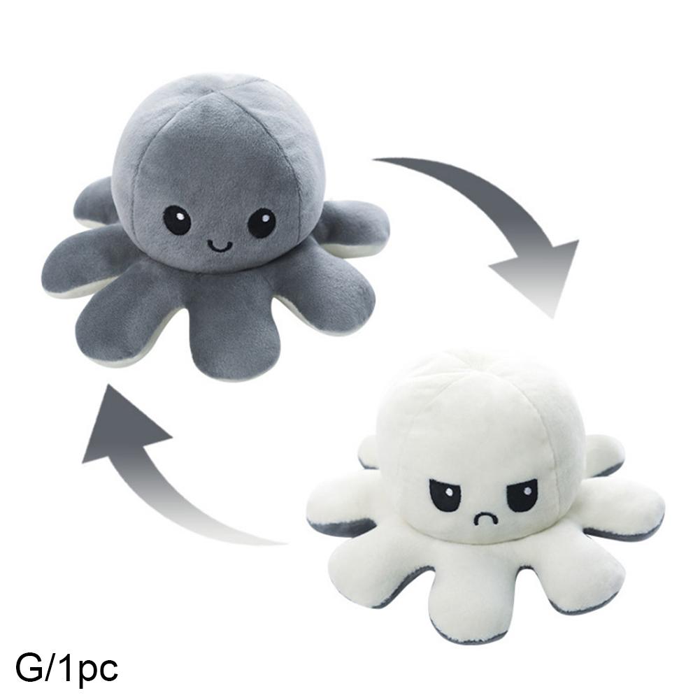 thumbnail image 1 of Pulpo de peluche de doble cara para niñas, regalo ideal para niños. Oferta especial., 1 of 7