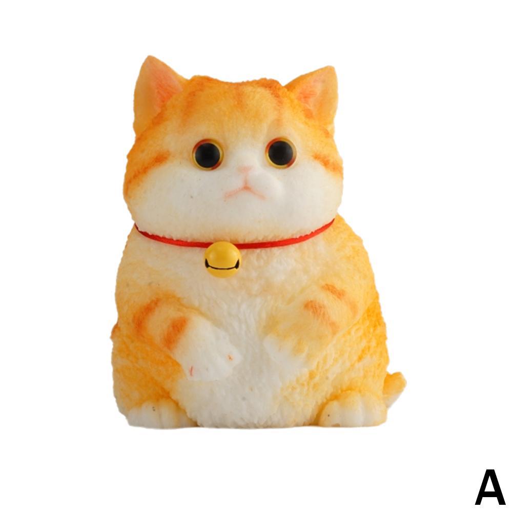 thumbnail image 1 of Juguete de descompresión de gato gordo gigante pintado a mano con música de simulación de silicona de grado alimenticio, regalo creativo DIY, 1 of 2