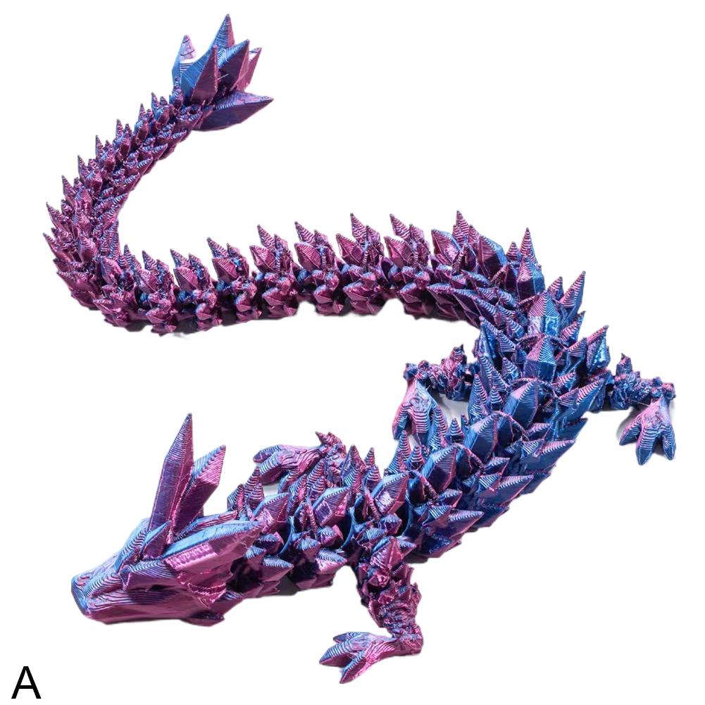 Adornos de paisajismo de dragón impresos en 3D, artesanías, articulaciones móviles, juguetes decorativos creativos hechos a mano