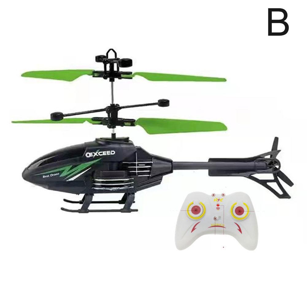 Helicóptero de inducción con control remoto, avión de inducción, avión infantil, juguete volador con suspensión de modo dual