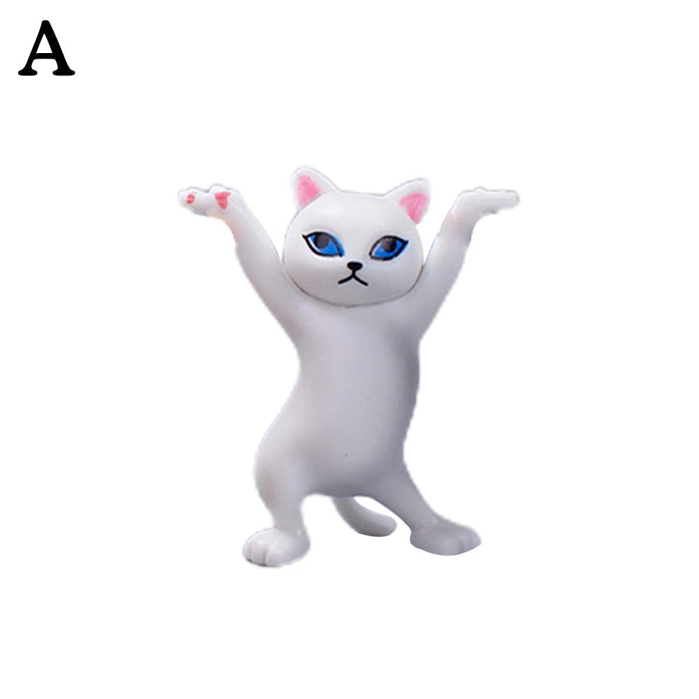 thumbnail image 1 of Lindo gato japonés bailando encantador que levanta la tendencia del bolígrafo gato de montaña adornos hechos a mano, 1 of 7