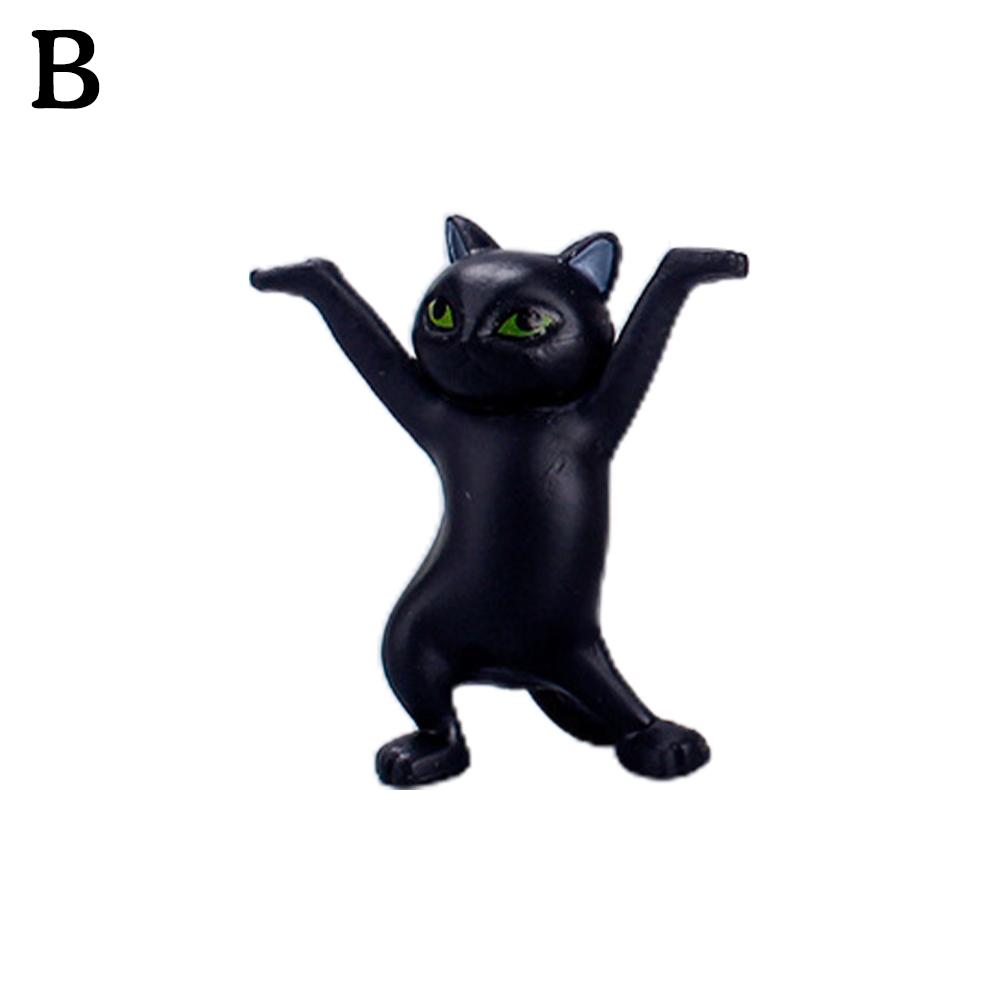 thumbnail image 1 of Lindo gato japonés bailando encantador que levanta la tendencia del bolígrafo gato de montaña adornos hechos a mano, 1 of 7