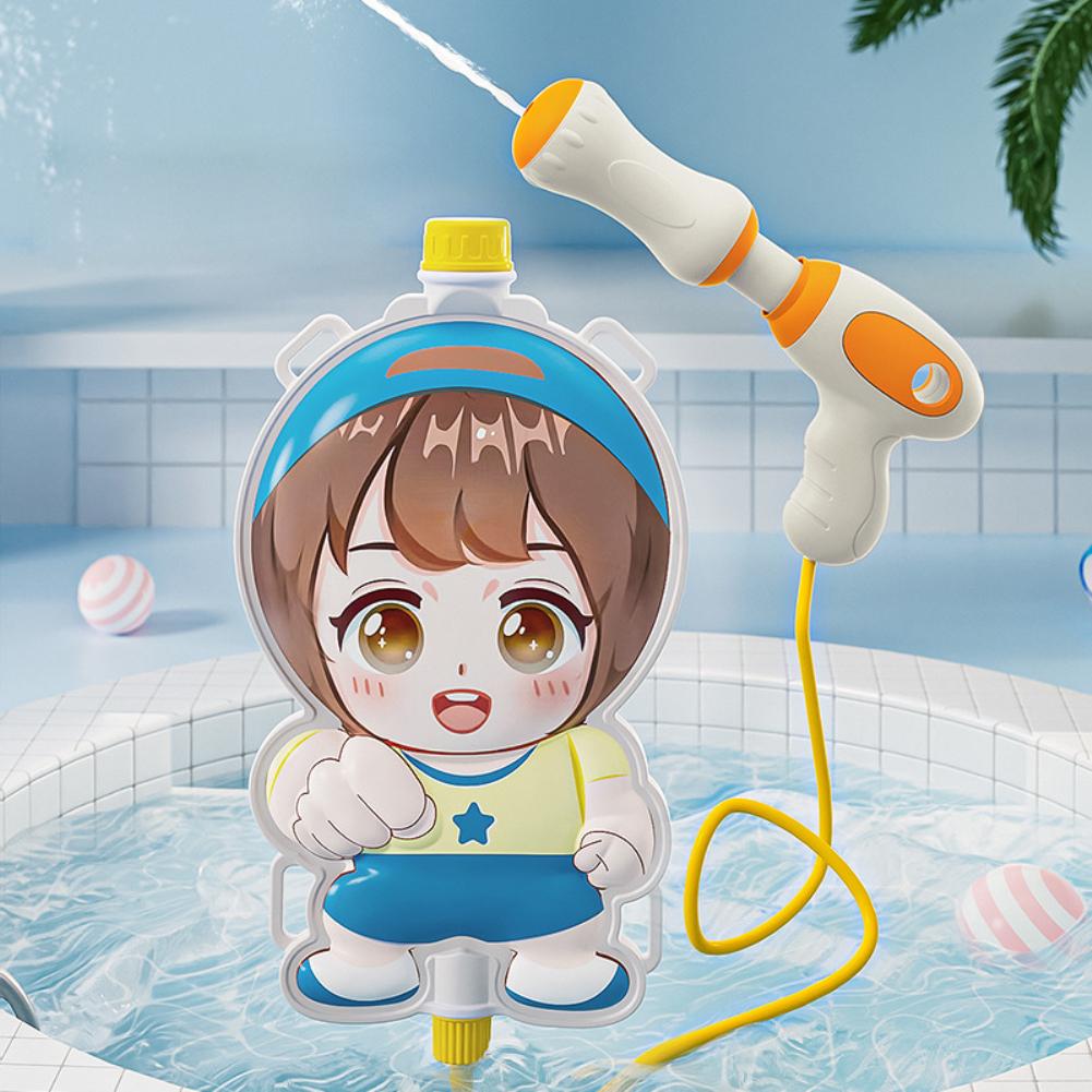 thumbnail image 1 of Mochila 3D de dibujos animados para niños, juguetes de playa con agua extraíble, pistola de agua para niños y niñas, 1 of 7