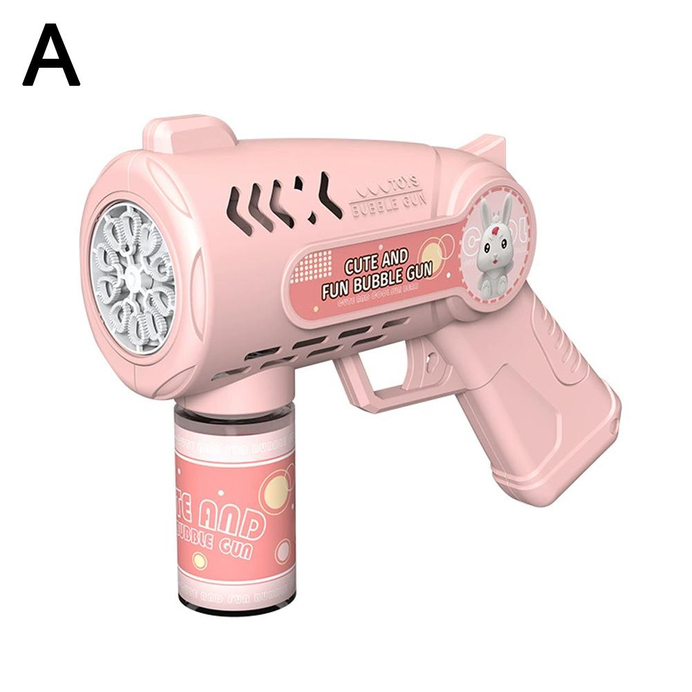 thumbnail image 1 of Máquina de burbujas portátil, pistola de burbujas eléctrica, juguete luminoso, 1 of 2