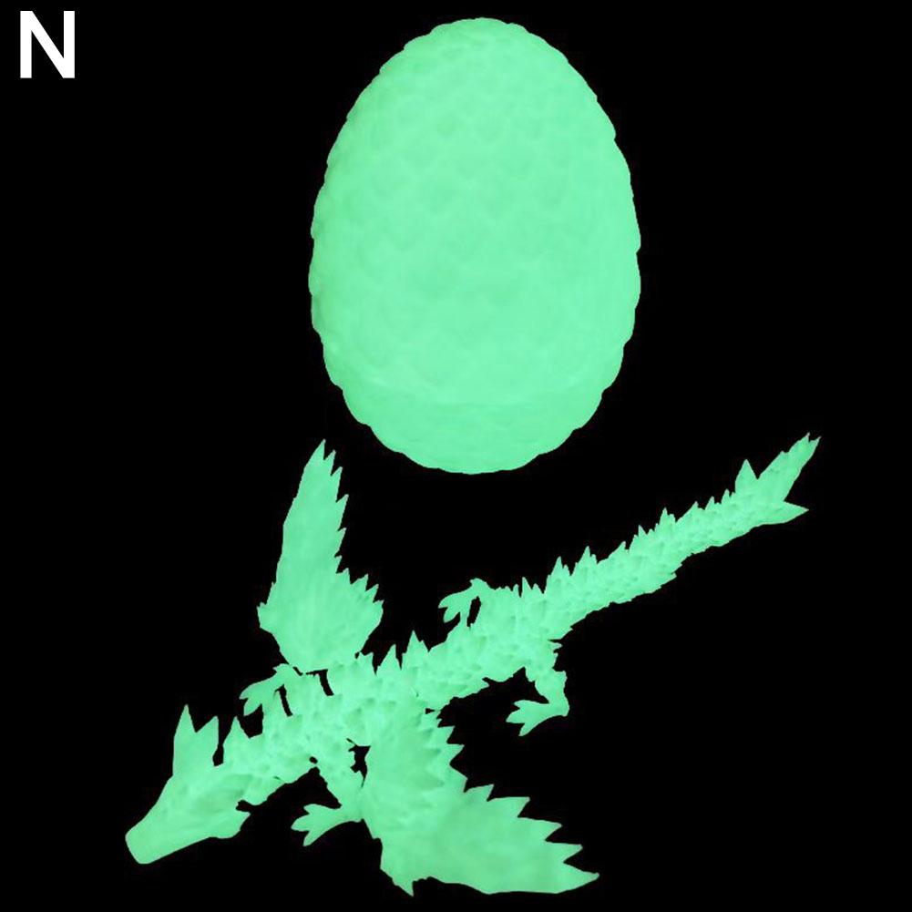 Dragón volador de cristal impreso en 3D con alas, simulación de animal, dragón articulado móvil, adornos degradados, juguete de Pascua