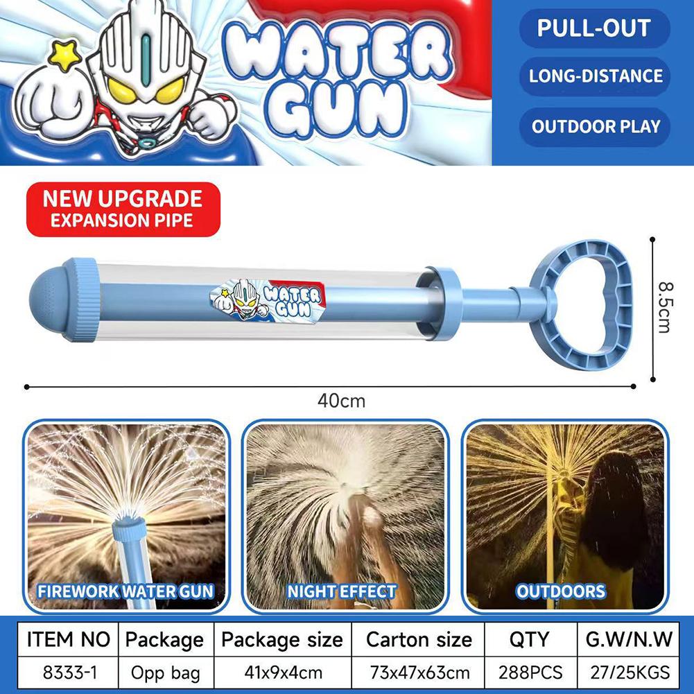 Cañón de agua con fuegos artificiales de gran tamaño, ambiente de cachimba, festival de salpicaduras de agua para niños, juguetes acuáticos al aire libre