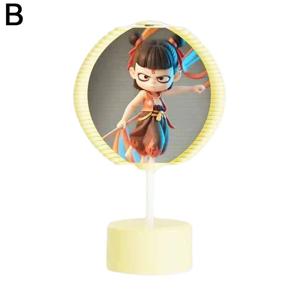 Nezha: El niño diablo causa problemas en el mar. Árbol espiral de Fibonacci. Piruleta creativa giratoria. Juguete de descompresión del pequeño Nezha.
