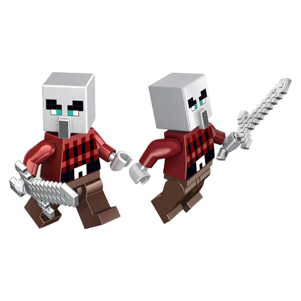 Compatible con My World Minifigura Armas Steve Ensamblaje Bloques de construcción con armas Juguetes para niños Regalos