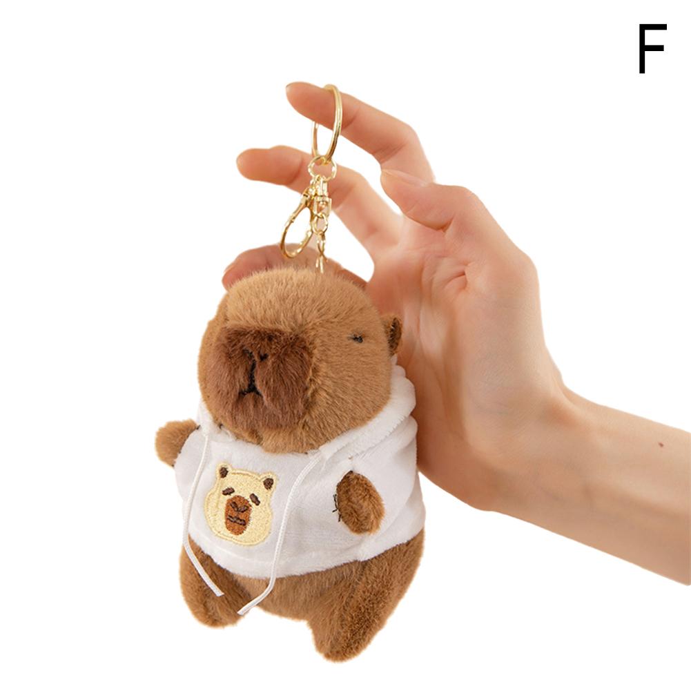 thumbnail image 1 of Lindo y creativo capibara de peluche con patatas fritas, juguete extraíble para niños, mochila, muñeco, pequeño regalo, 1 of 2