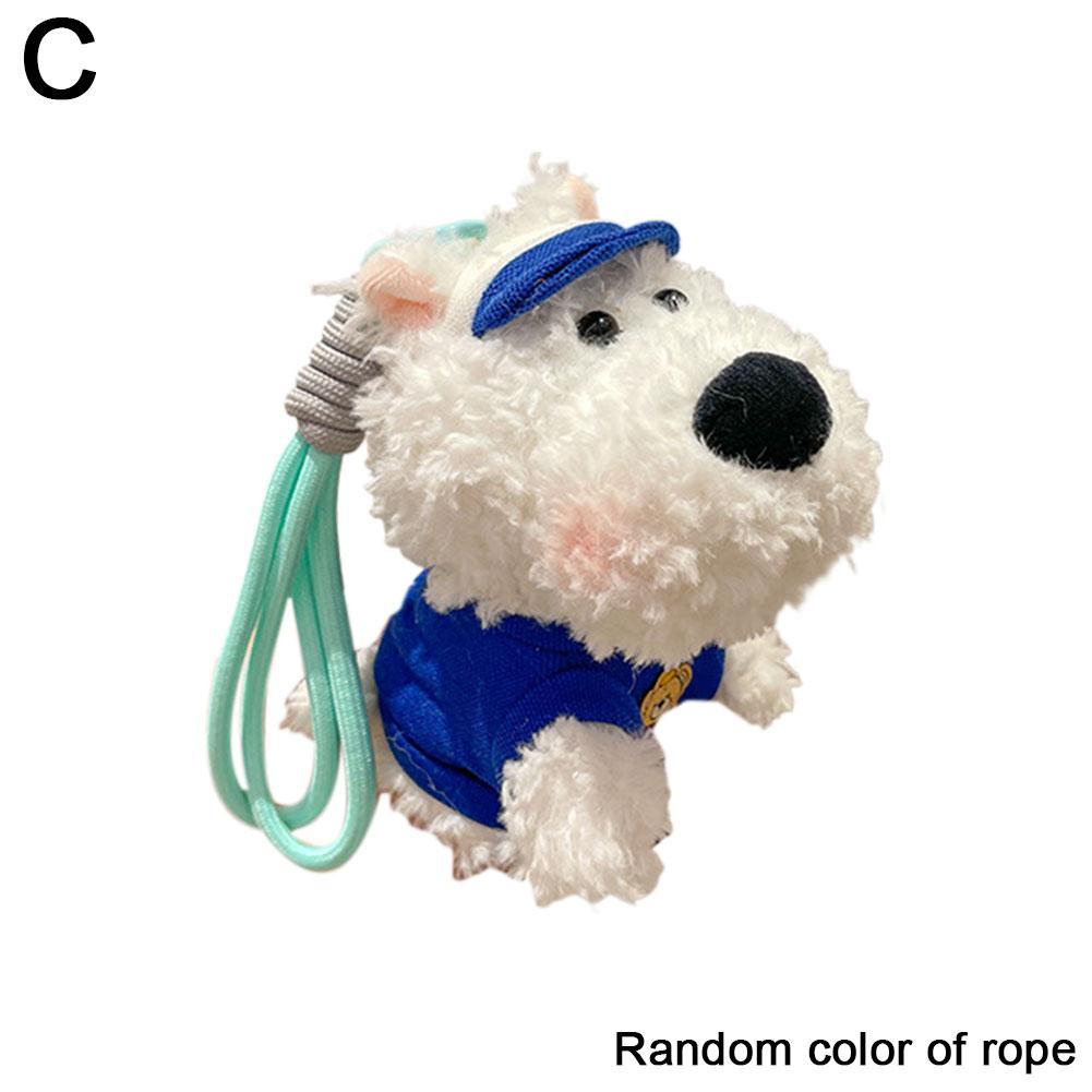 Muñeco colgante de West Highland, muñeco de peluche de cachorro, paquete para niño y niña, regalo navideño