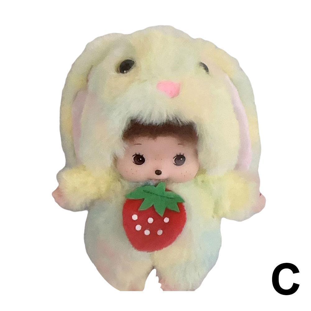 Muñeca de peluche Monchhichi de 15 cm para jardín de infantes. Muñeca Monchhichi con garras.